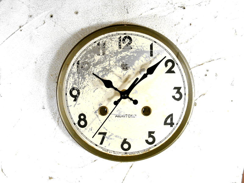 画像1: 昭和初期頃・愛知時計・アンティーク・振り子時計・文字盤・掛け時計（電池式・スイープ・クォーツ） (1)