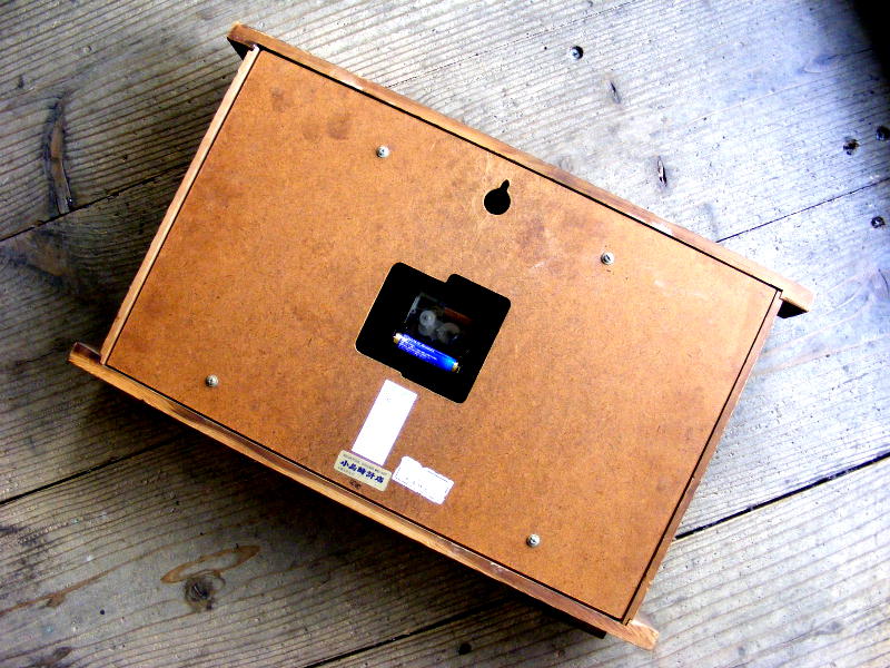 画像: 1970年代・セイコー・トランジスター・振動子時計・RA7711・組み木・角型（電池式・スイープ・クォーツ改造）