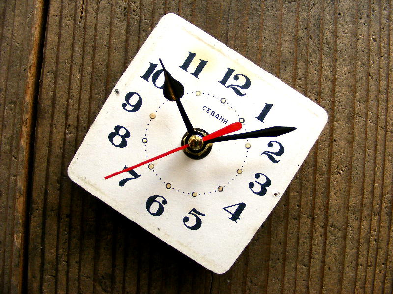画像3: 1960年代頃・ロシア・CEBAHN・アンティーククロック・文字盤・掛時計・電池式・スイープ・クォーツ (3)